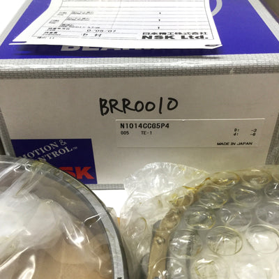New NSK N1014CCG5P4 Cylindrical Roller Bearing, ⌀70mm ID, ⌀110mm OD, 20mm Wide