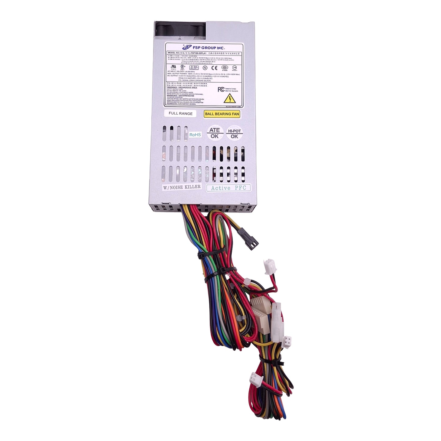 Used FSP Group FSP180-50PLA1 Switching Power Supply, 100-240VAC In, 180W Max Out