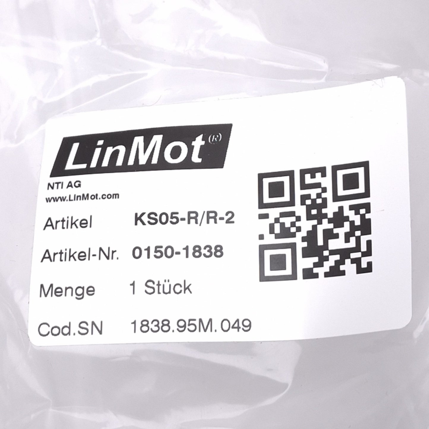 New LinMot KS05-R/R-2 Trailing Chain Cable for LinMot Linear Motors, R-Connector, 2m