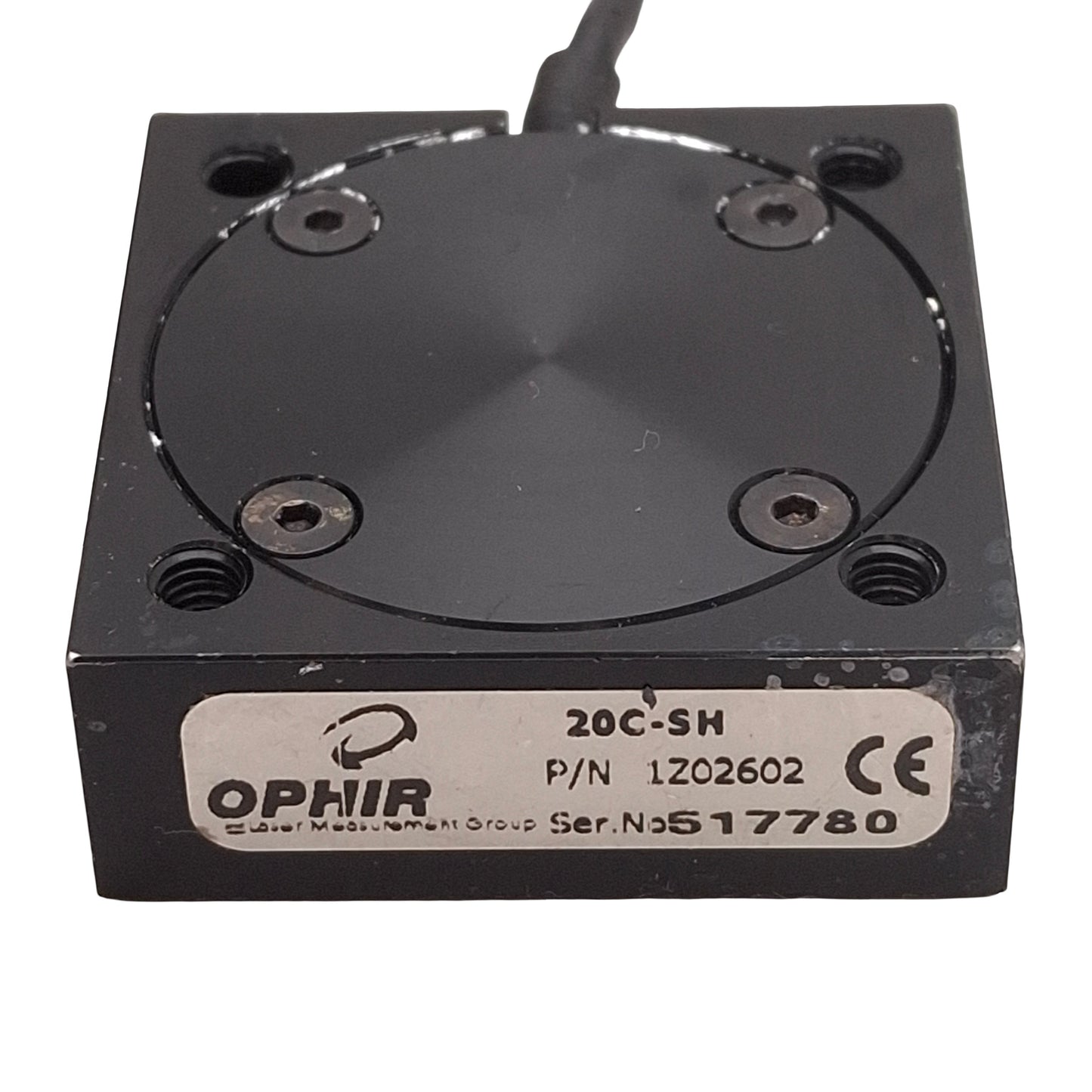 Used Ophir 1Z02602 20C-SH Laser Power Sensor, 0.19-20µm, ø12mm Aperture, 38x38x14mm