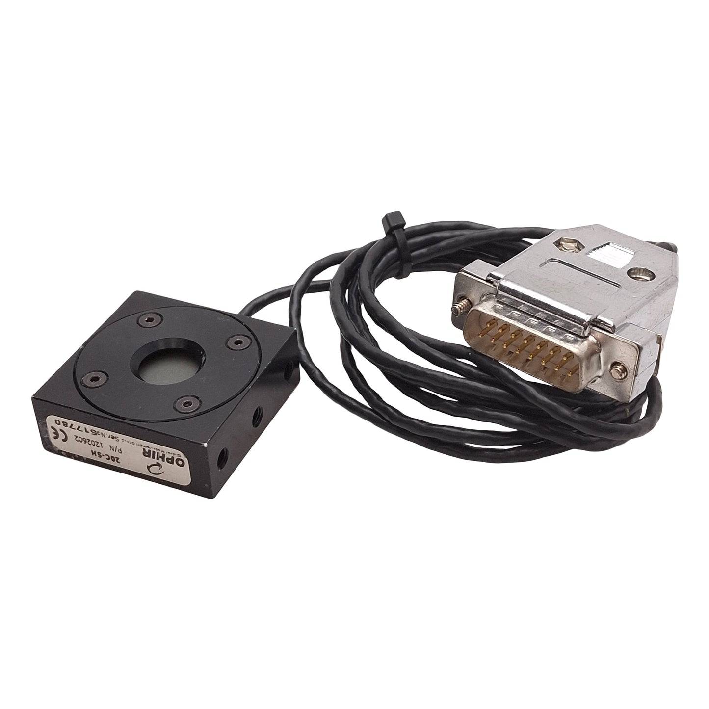 Used Ophir 1Z02602 20C-SH Laser Power Sensor, 0.19-20µm, ø12mm Aperture, 38x38x14mm