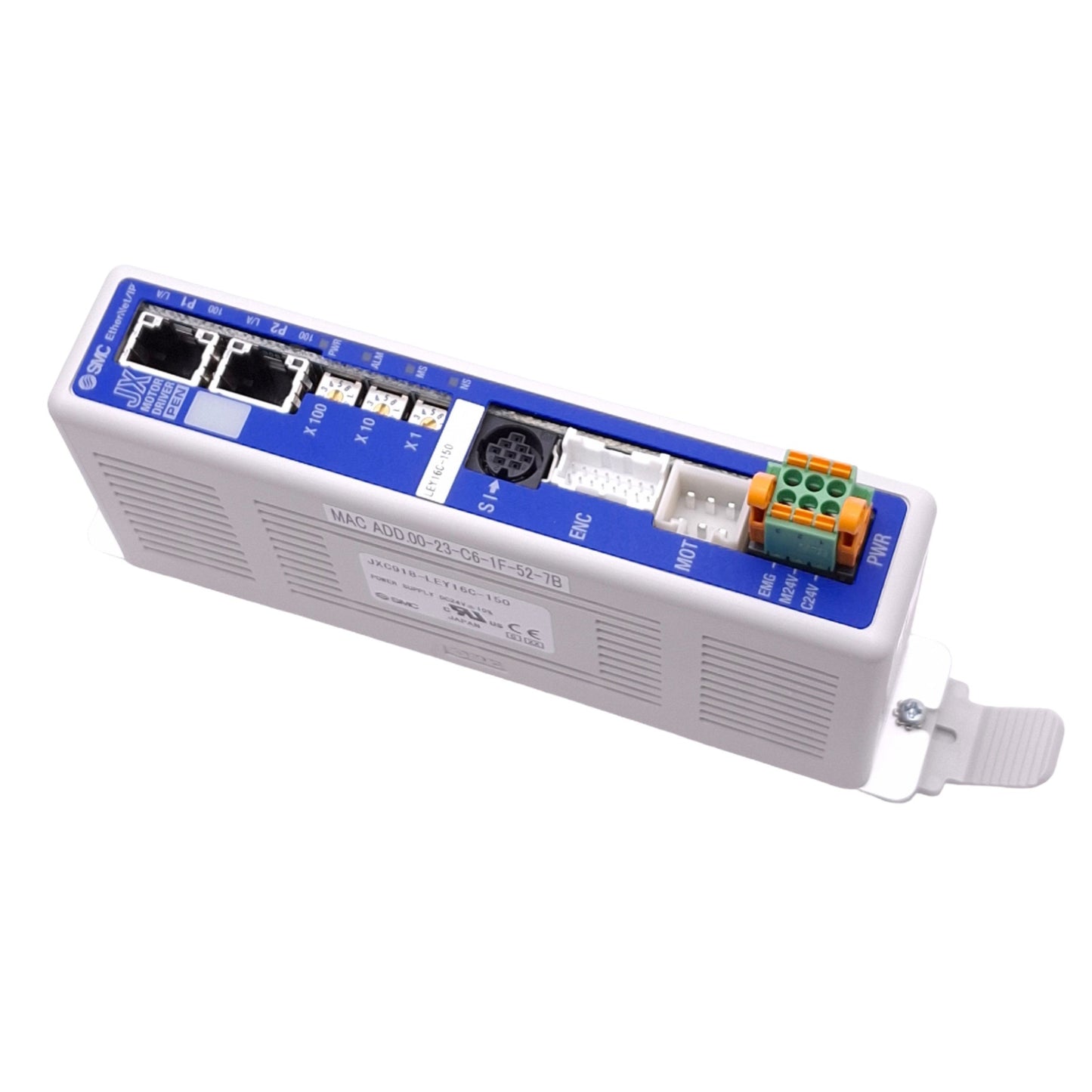 Used SMC JXC918-LEY16C-150 Electric Actuator Controller for LEY16C-150, Ethernet, 24V