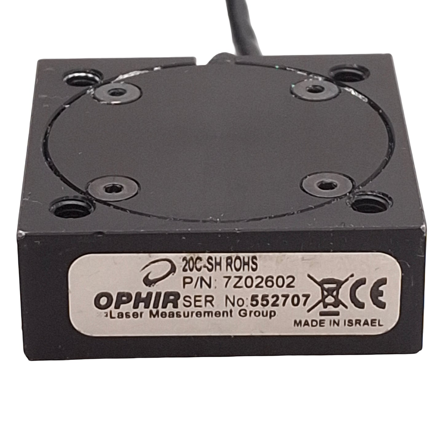 Used Ophir 2Z02602 20C-SH-ROHS Laser Power Sensor 0.19-20µm ø12mm Aperture 38x38x14mm