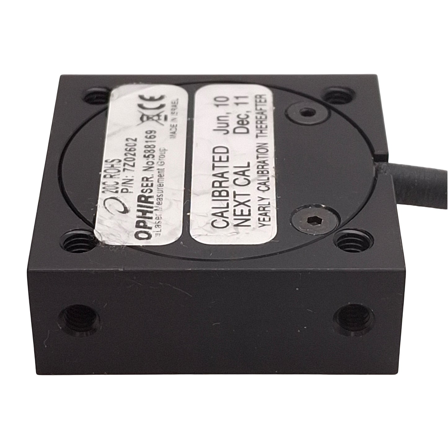 Used Ophir 2Z02602 20C-ROHS Laser Power Sensor 0.19-20µm ø12mm Aperture 38x38x14mm