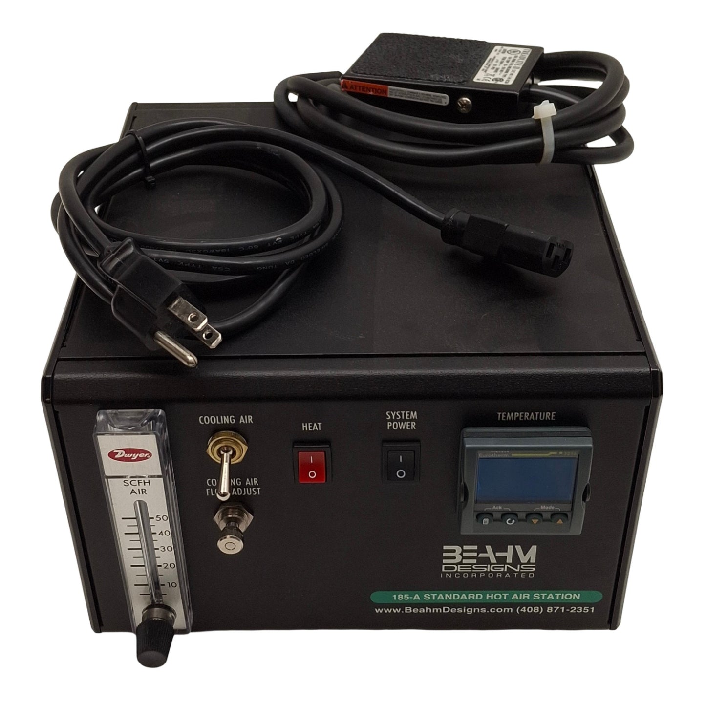 Used Beahm 185-A Standard Hot Air System 5-50SCFH 200-750°F 100-120PSI 120/240VAC