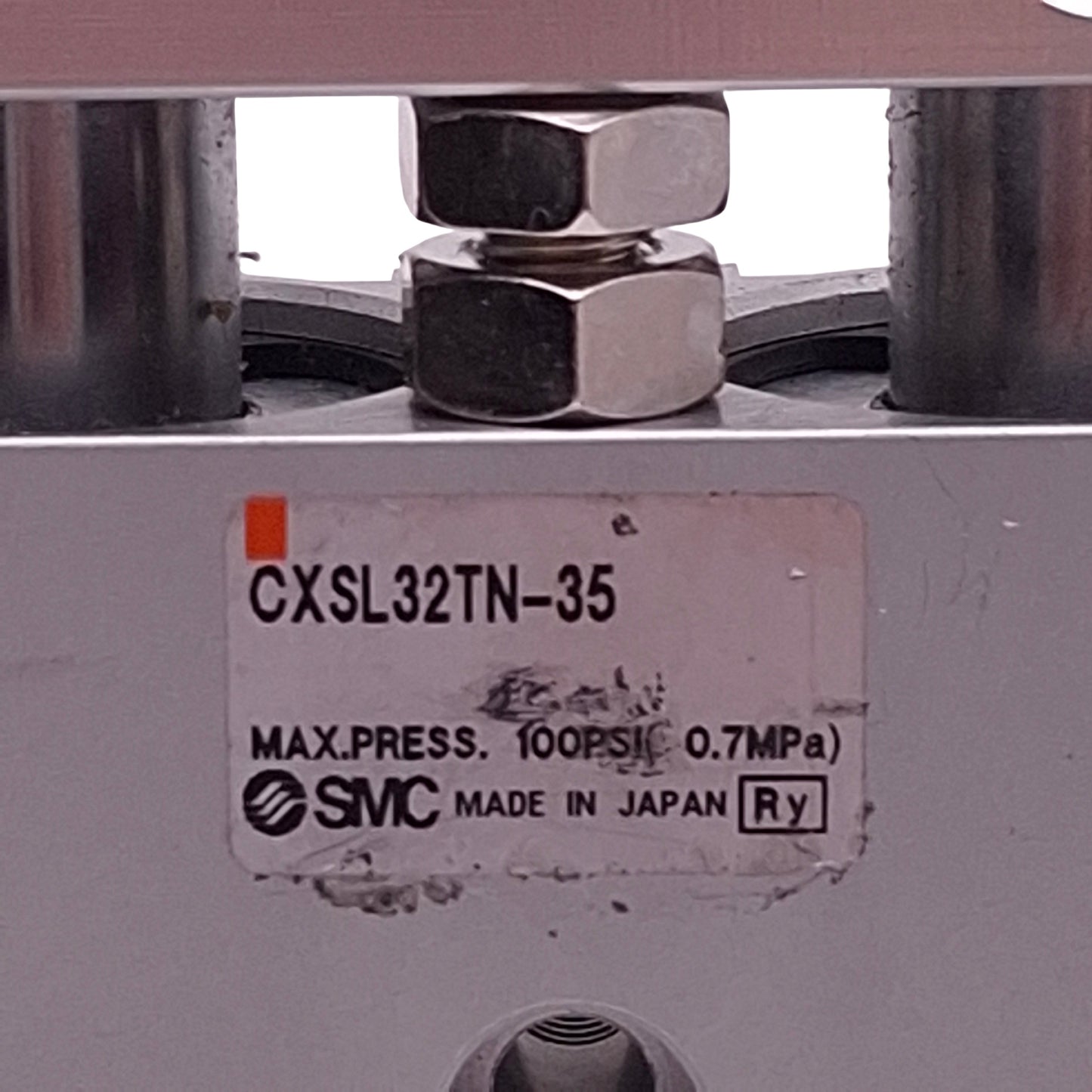 Used SMC CXSL32TN-35 Dual Rod Pneumatic Cylinder, ø32mm Bore, 35mm Stroke, 1/8in NPT