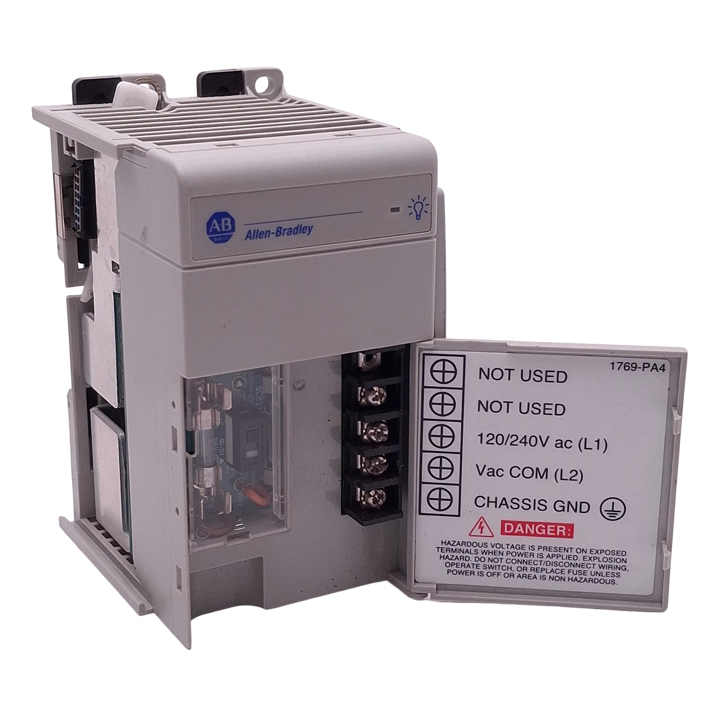 Used Allen Bradley 1769-PA4 PLC Power Supply, 120/240VAC In, 4A 5VDC/1.7A 24VDC Out