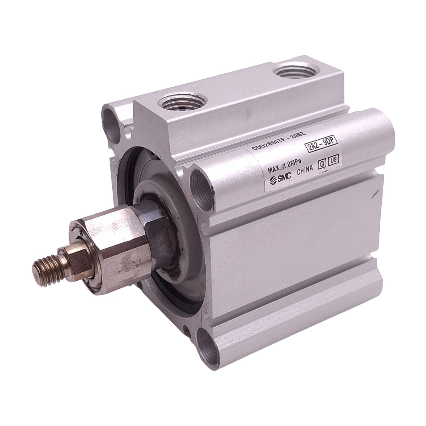 Used SMC CDQ2B50TF-20SZ Pneumatic Cylinder, ø50mm Bore, 20mm Stroke, G1/4, 1.0MPa