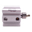 Used SMC CDQ2B50TF-20SZ Pneumatic Cylinder, ø50mm Bore, 20mm Stroke, G1/4, 1.0MPa