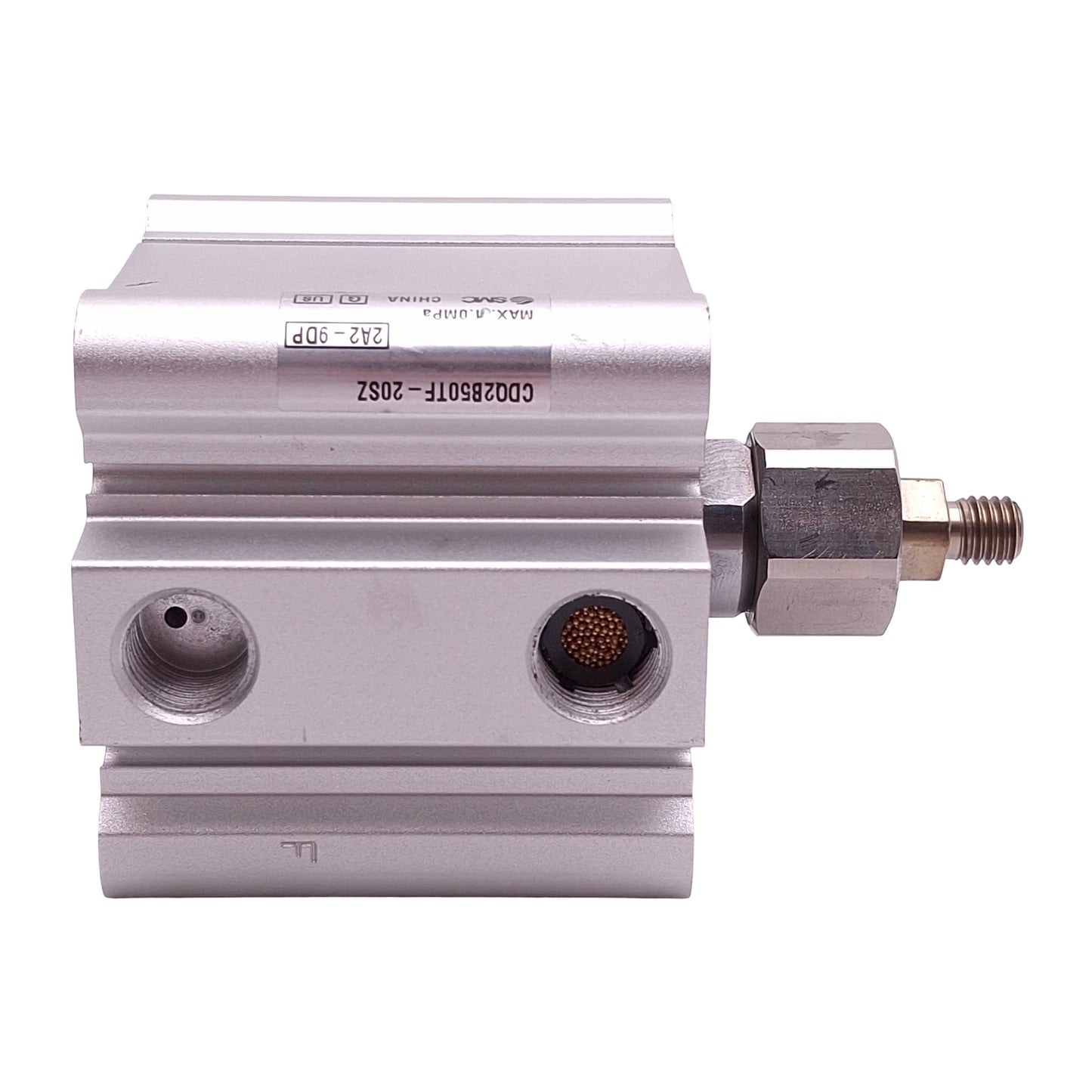 Used SMC CDQ2B50TF-20SZ Pneumatic Cylinder, ø50mm Bore, 20mm Stroke, G1/4, 1.0MPa