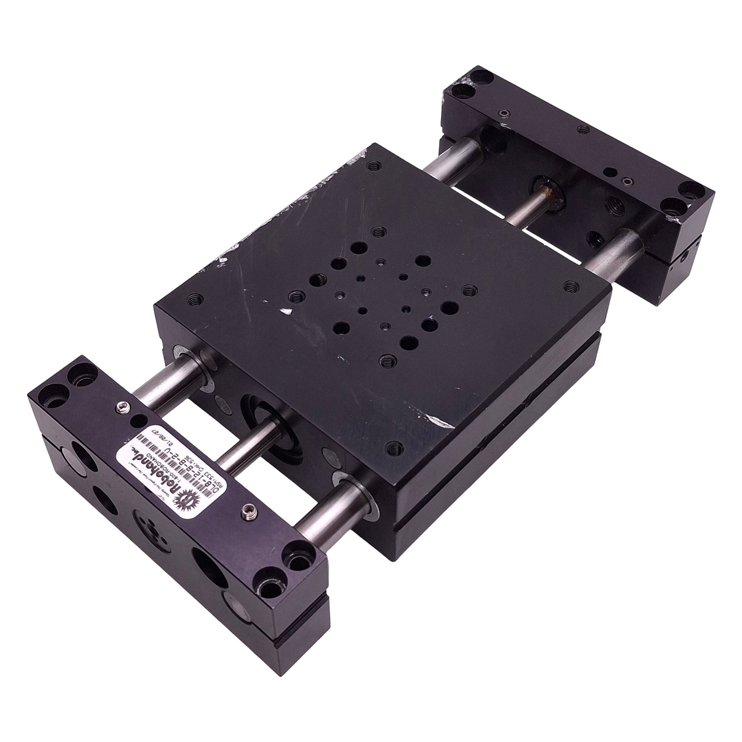 Used Robohand DLB-12-B-B-2-V Pneumatic Base Slide, ø1in Bore, 2.5in Stroke, 10-32/M5