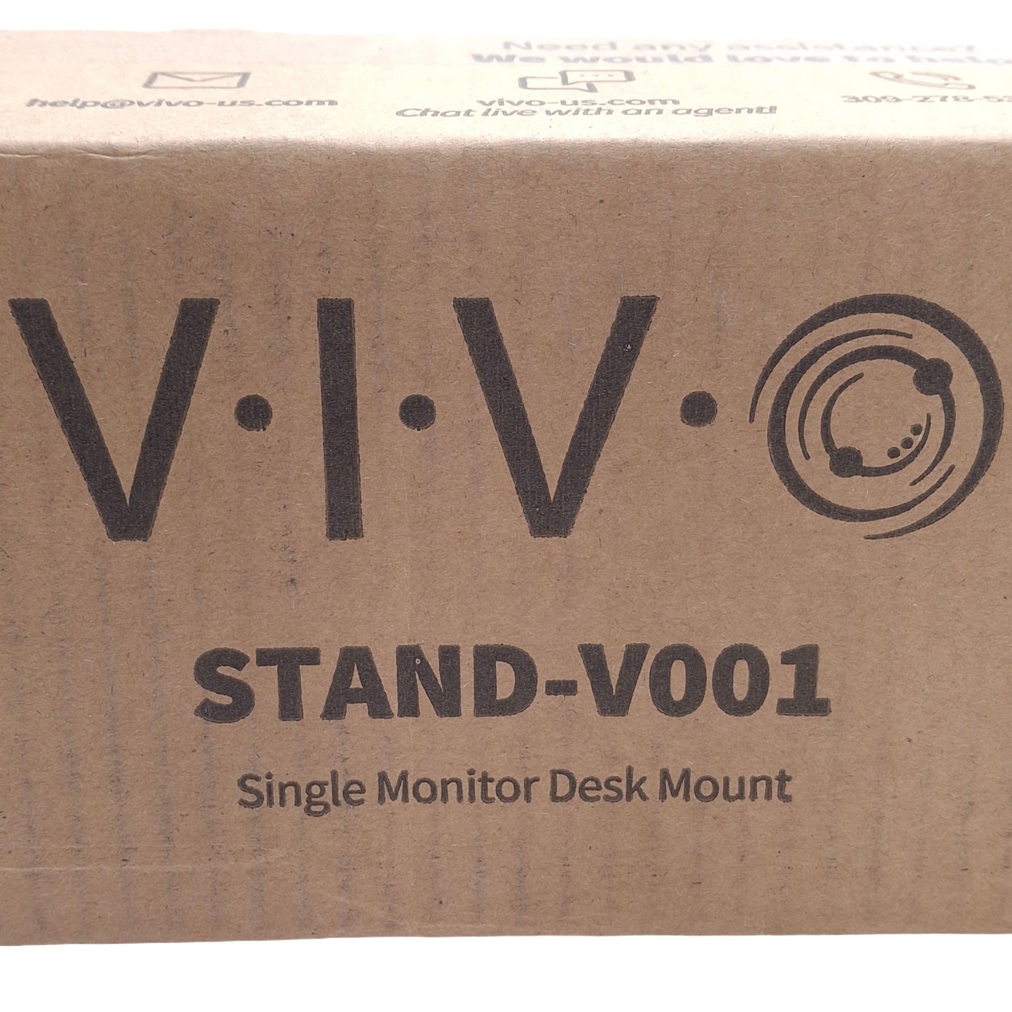 New VIVO STAND-V001 Single Monitor Desk Mount 75x75mm/100x100mm Mount, 16" Extension