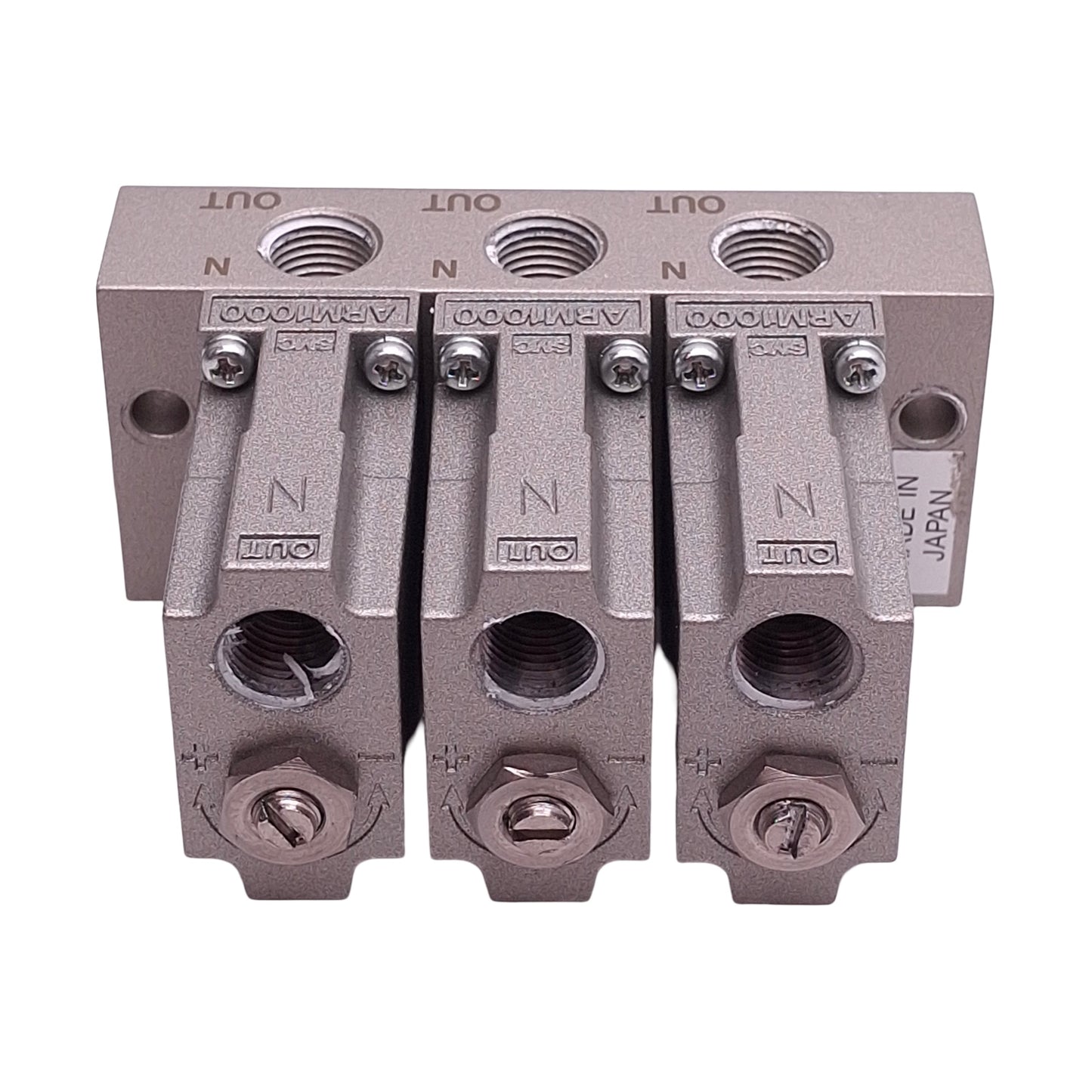 Used SMC ARM1000-3B1-01 Arm Regulator Manifold, 100Nl/min, 1/8in Rc, 0.8MPa Max