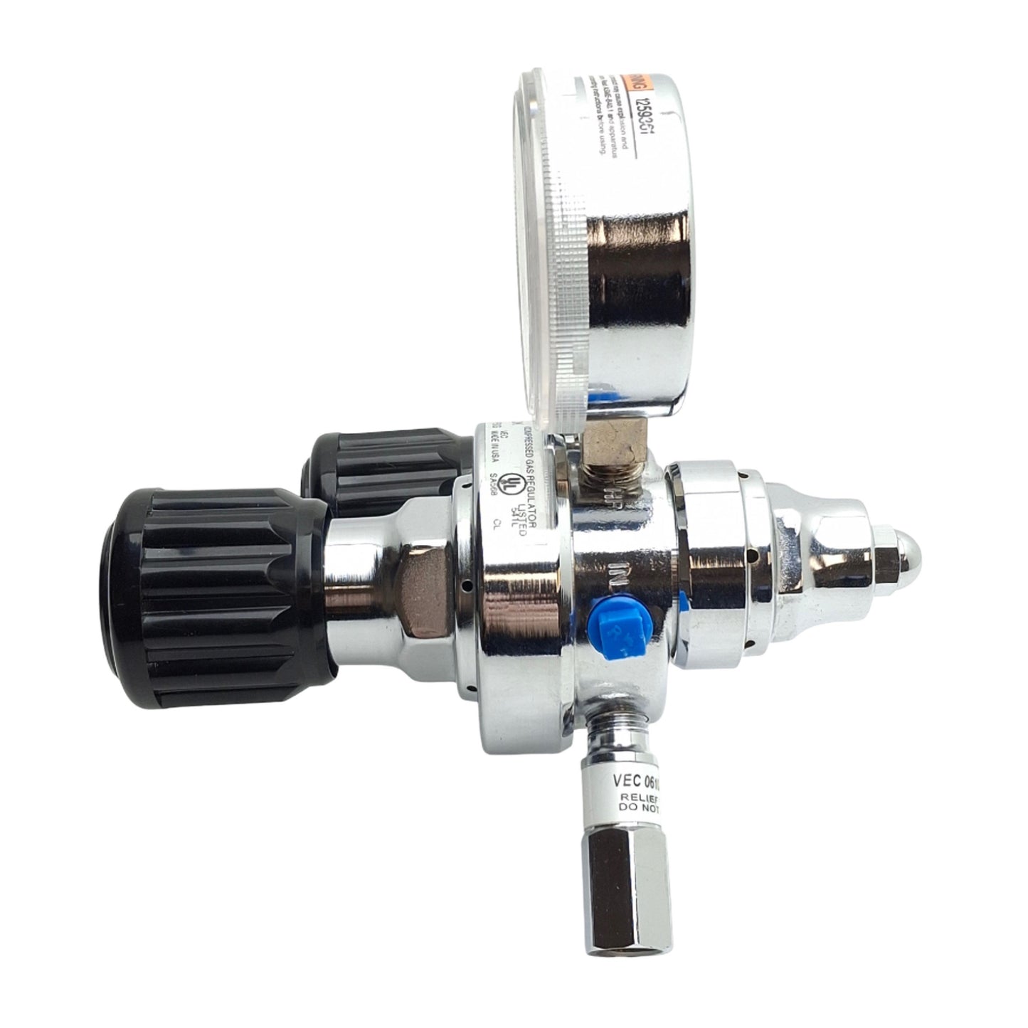 Used Twin City Oxygen HPT270-80-4F-DK Regulator 4-80psig Set Pressure, 3000Psig Inlet
