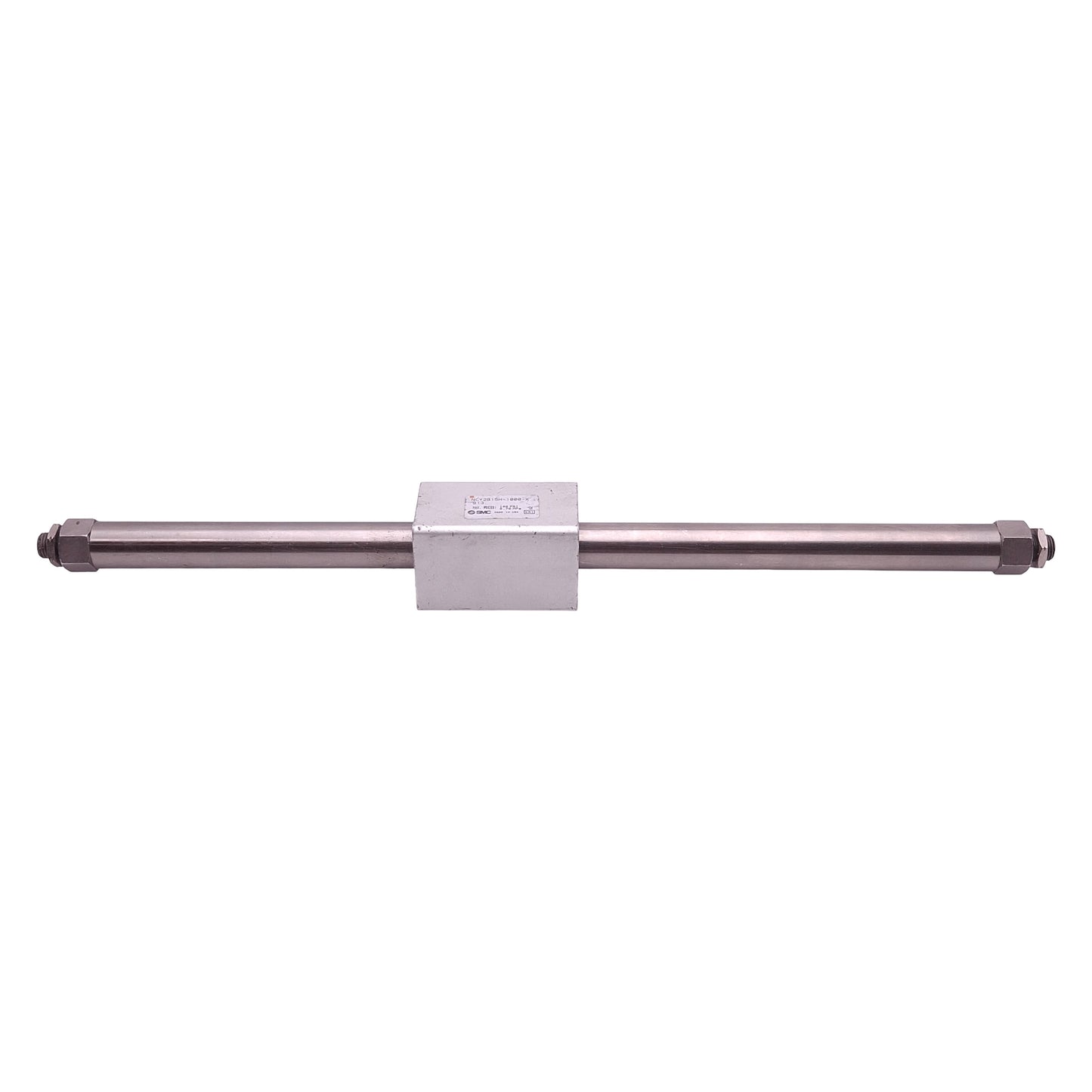 Used SMC NCY2B15H-1000-XB13 Rodless Cylinder, ø5/8in Bore 10in Stroke, 100psi, #10-32