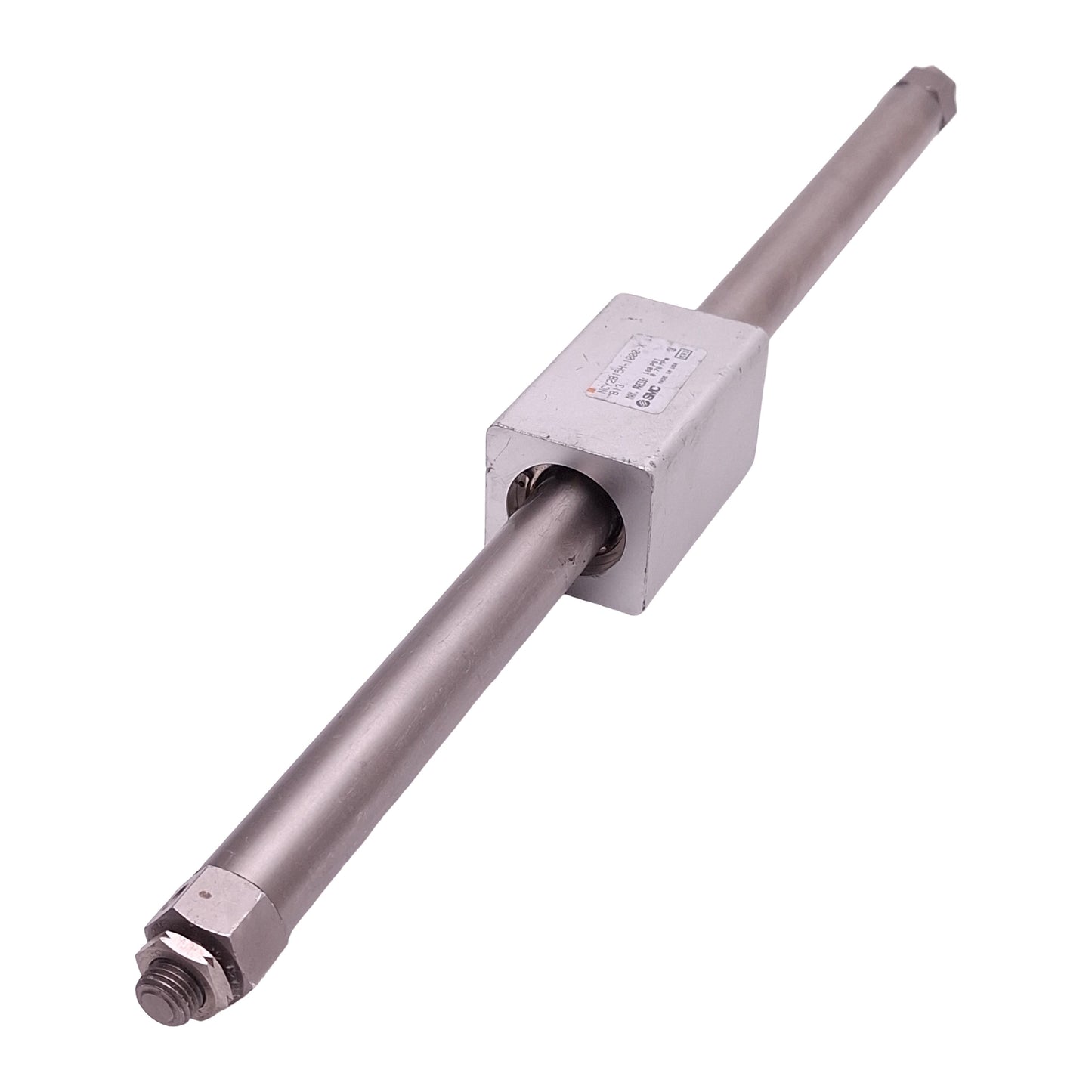 Used SMC NCY2B15H-1000-XB13 Rodless Cylinder, ø5/8in Bore 10in Stroke, 100psi, #10-32
