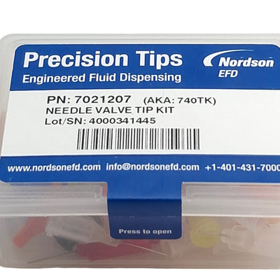New Nordson EFD 7021207 Engineered Fluid Dispensing Needle Valve Tip Kit