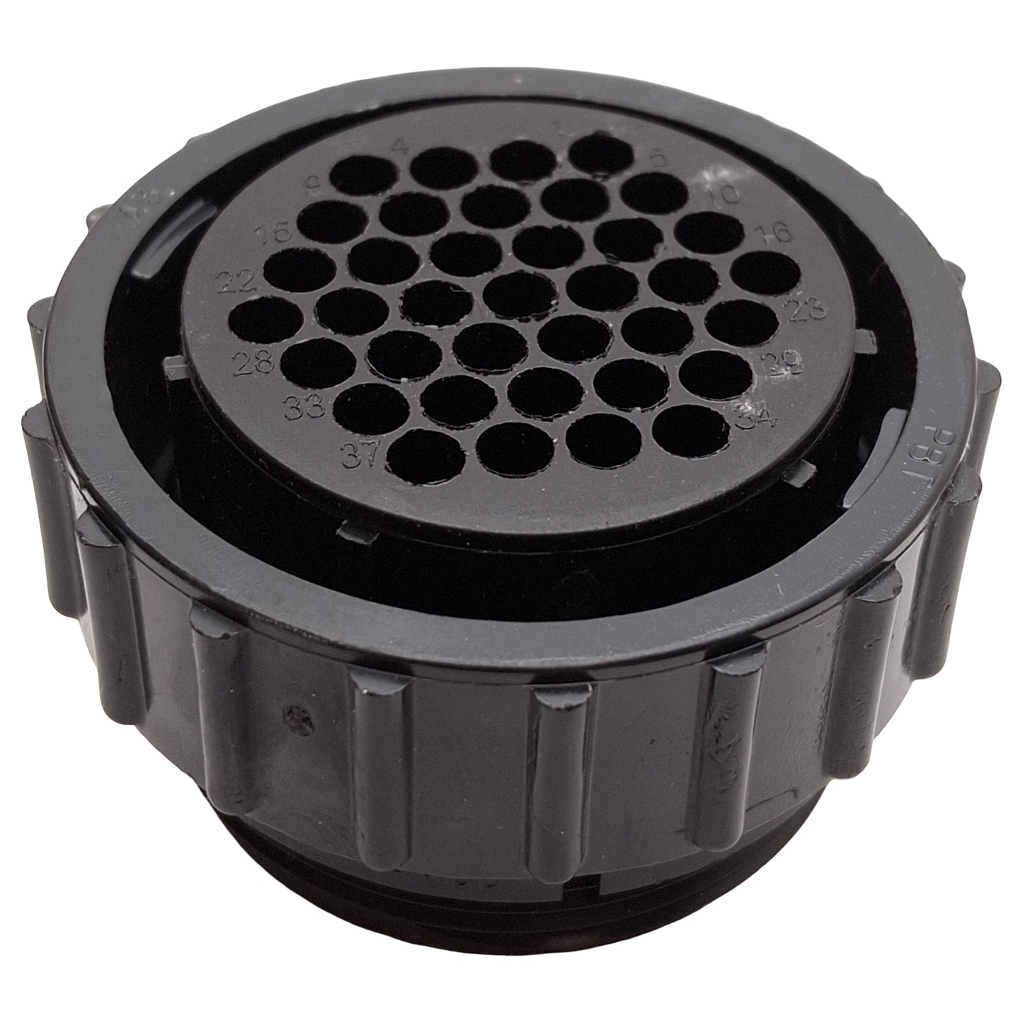 New Lot of 3 TE 206150-1 Circular Plastic Female Connector, Size 23, 37-Position