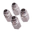 Used Lot of 4 Parker 8-4 GTX-SS Triple-Lok 37° Flare Fitting, JIC -8, 1/4" NPT Female