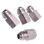 Used Lot of 4 Parker 8-4 GTX-SS Triple-Lok 37° Flare Fitting, JIC -8, 1/4" NPT Female