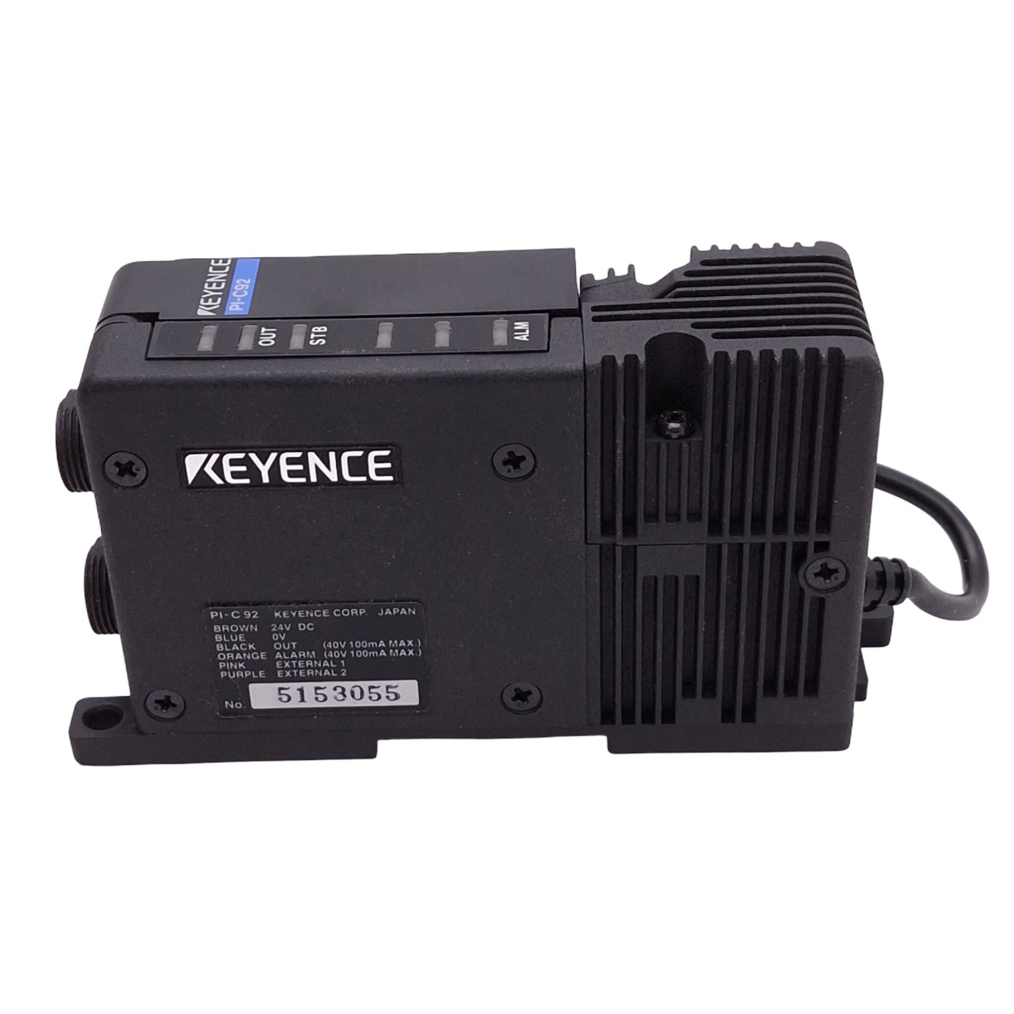 Used Keyence PI-C92 Photoelectric Color Sensor Controller, 24VDC In, 40VDC 100mA Out