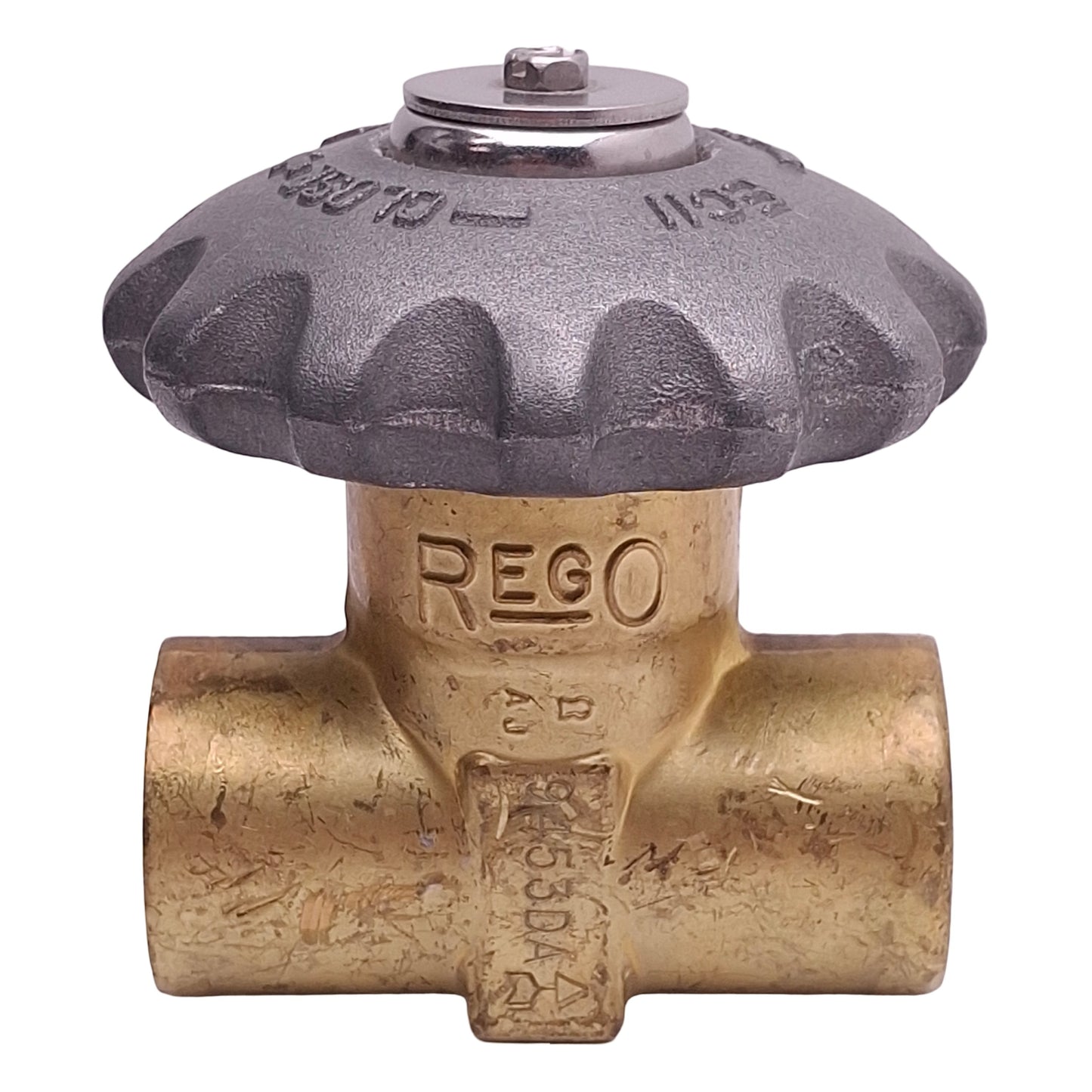 Used Rego 9453DA Brass Shut-Off Valve, 2-Way, 3/8in x 3/8in Female NPT, 42bar Max