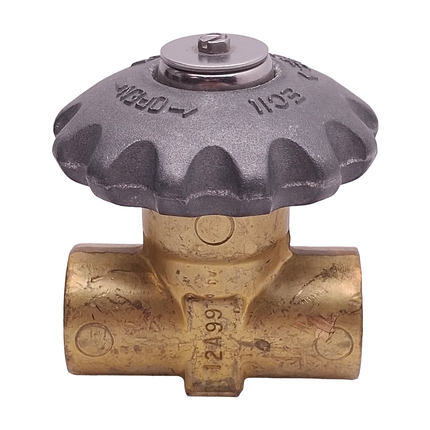Used Rego 9453DA Brass Shut-Off Valve, 2-Way, 3/8in x 3/8in Female NPT, 42bar Max