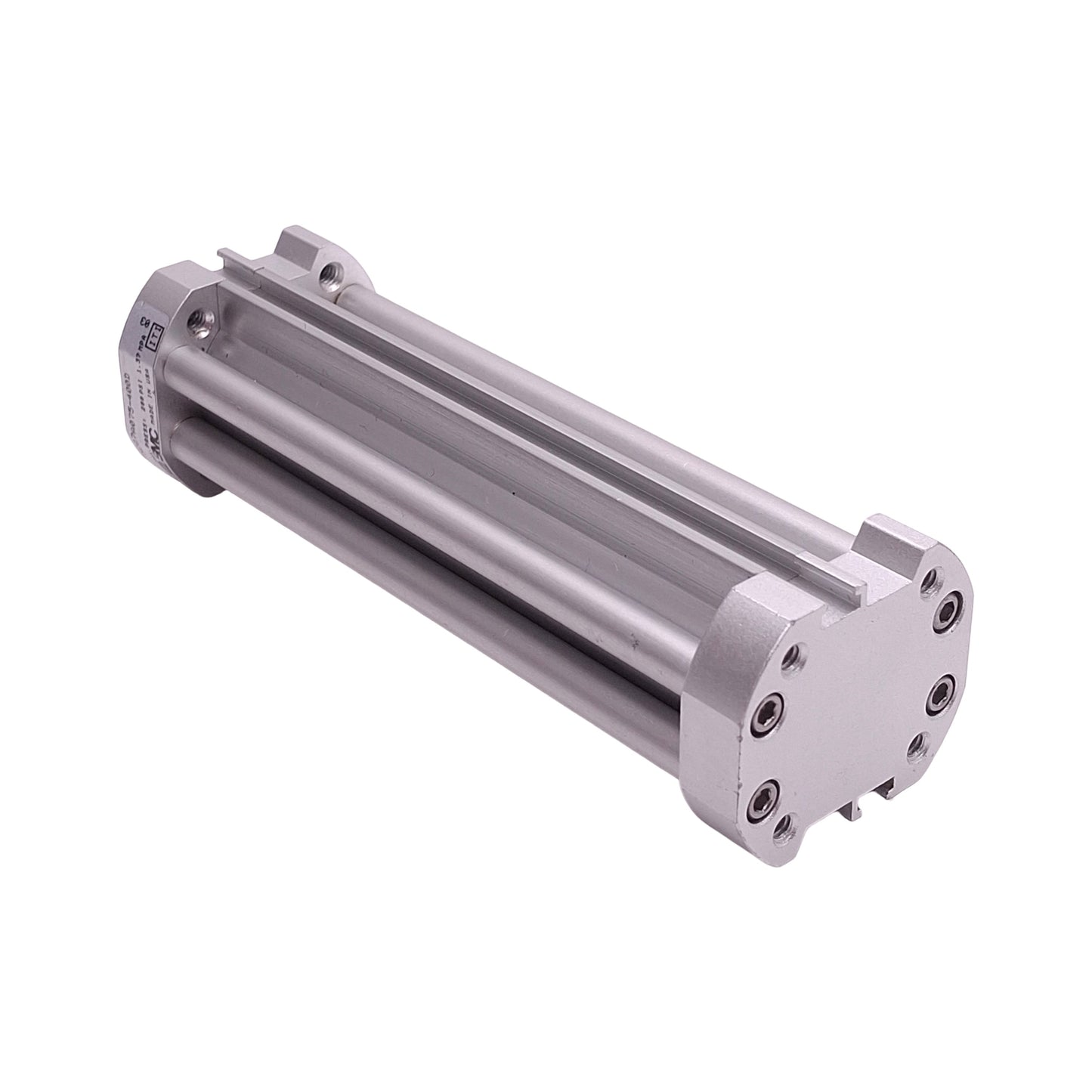 Used SMC NCQ7A075-400D Pneumatic Cylinder, ø3/4in Bore, 4in Stroke, M5, 200psi Max