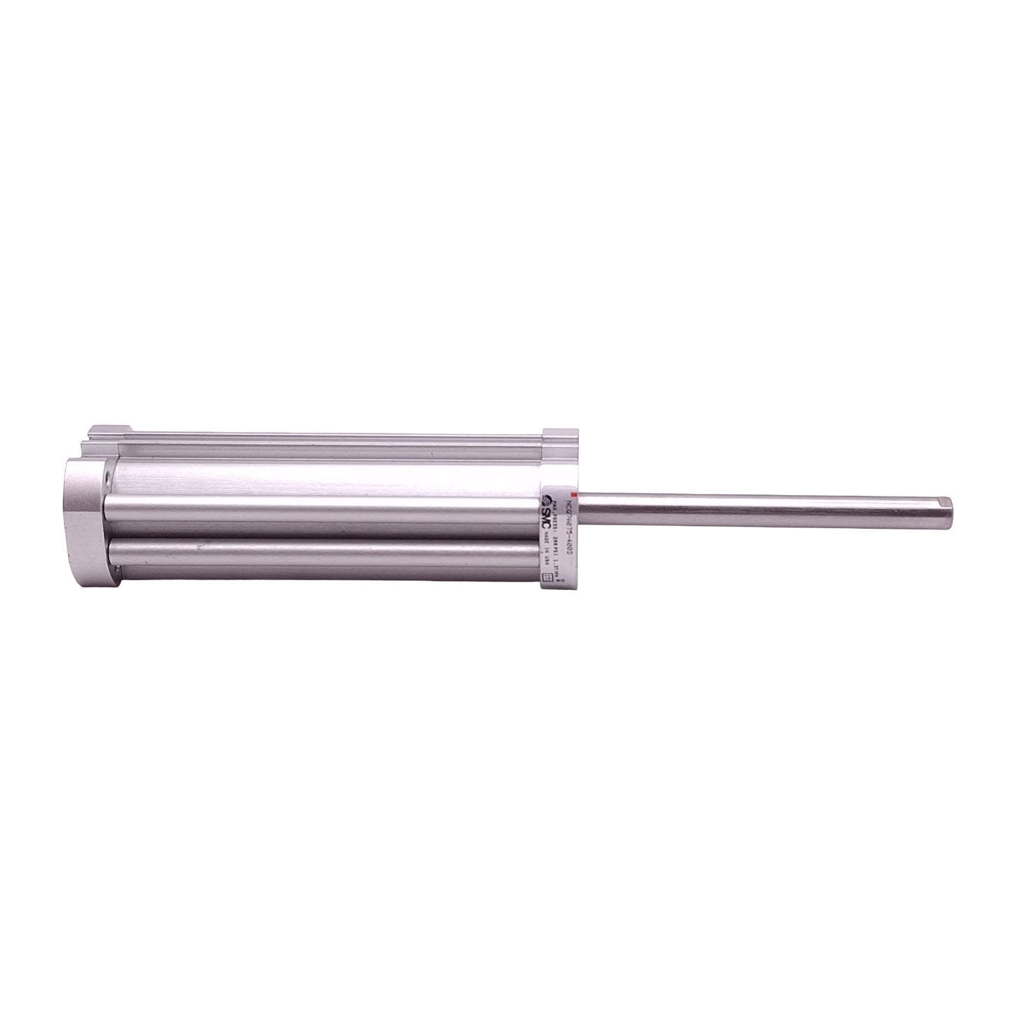Used SMC NCQ7A075-400D Pneumatic Cylinder, ø3/4in Bore, 4in Stroke, M5, 200psi Max