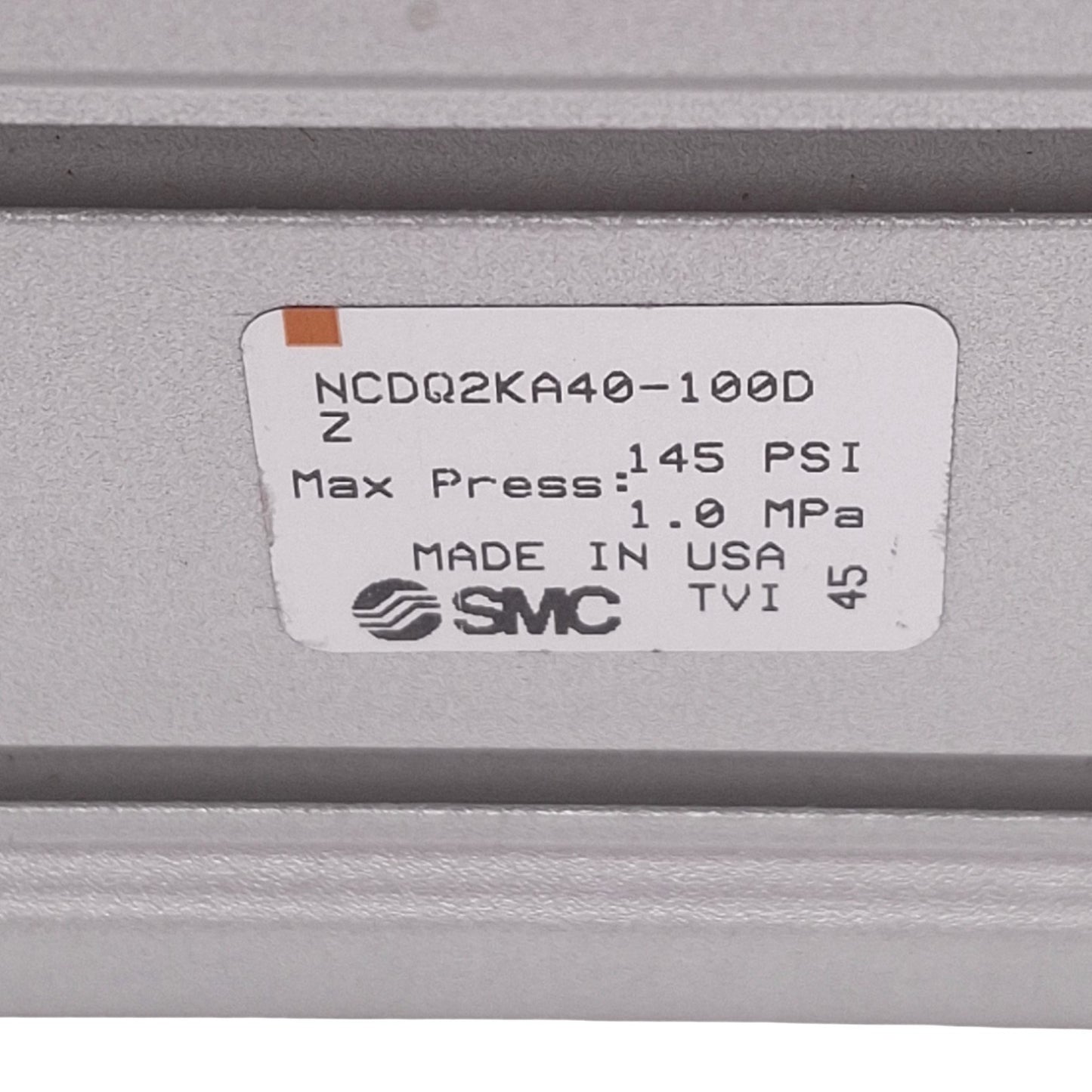 New SMC NCDQ2KA40-100DZ Pneumatic Cylinder, ø40mm Bore, 100mm Stroke, 1.0MPa, Rc 1/8