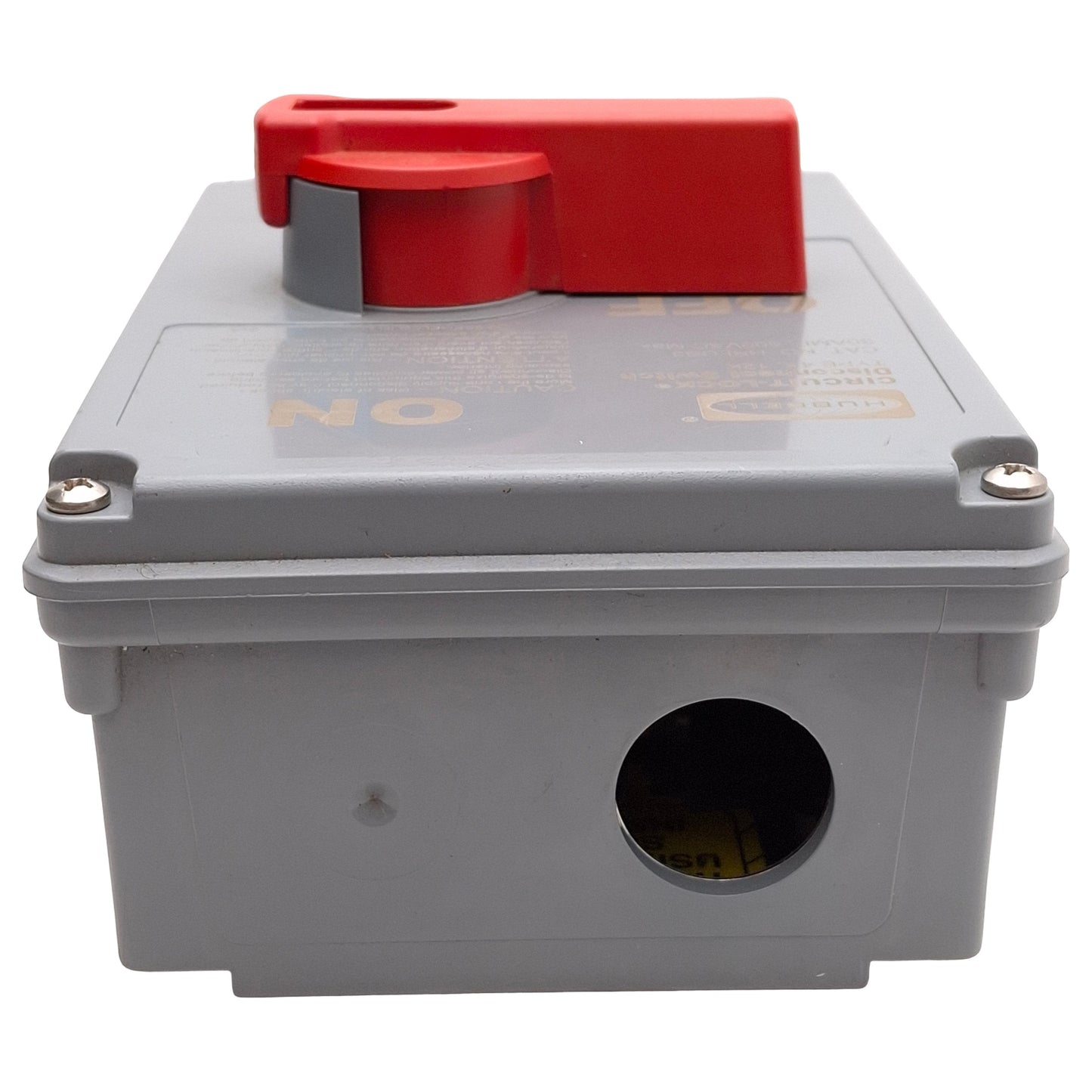 Used Hubbell HBLDS3 Circuit-Lock Disconnect Switch & Enclosure 3-Pole 600VAC 30A 15HP