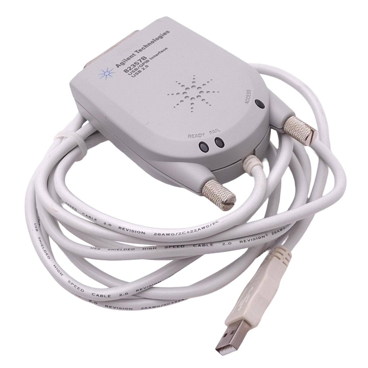 Used Keysight Agilent 82357B USB-GPIB Interface Adapter Cable, USB-A 2.0 to GPIB, 2m