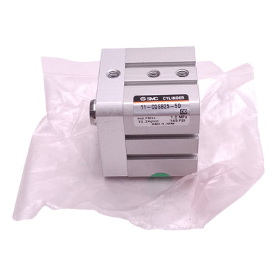 New SMC 11-CQSB25-5D Compact Cylinder, ø25mm Bore, 5mm Stroke, 1.0MPa Max, M5