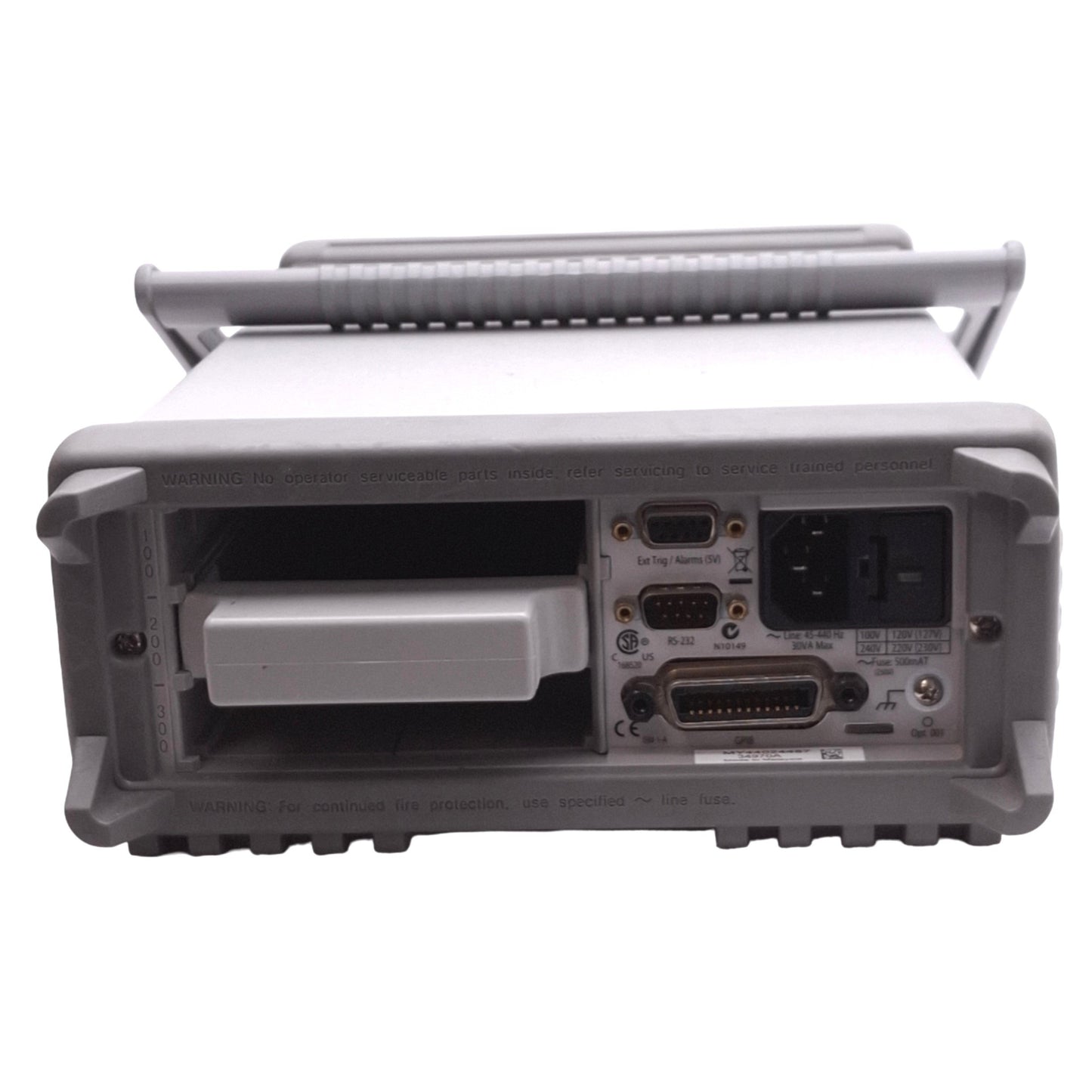 Used Agilent 34970A Data Acquisition Switch Unit, 3-Slot, GPIB/RS232, 100-240VAC