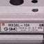 Used SMC MXQ8L-10A Pneumatic Slide Table, ø8mm Bore, 10mm Stroke, 0.15~0.7MPa, M5