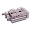 Used SMC MXQ8L-10A Pneumatic Slide Table, ø8mm Bore, 10mm Stroke, 0.15~0.7MPa, M5