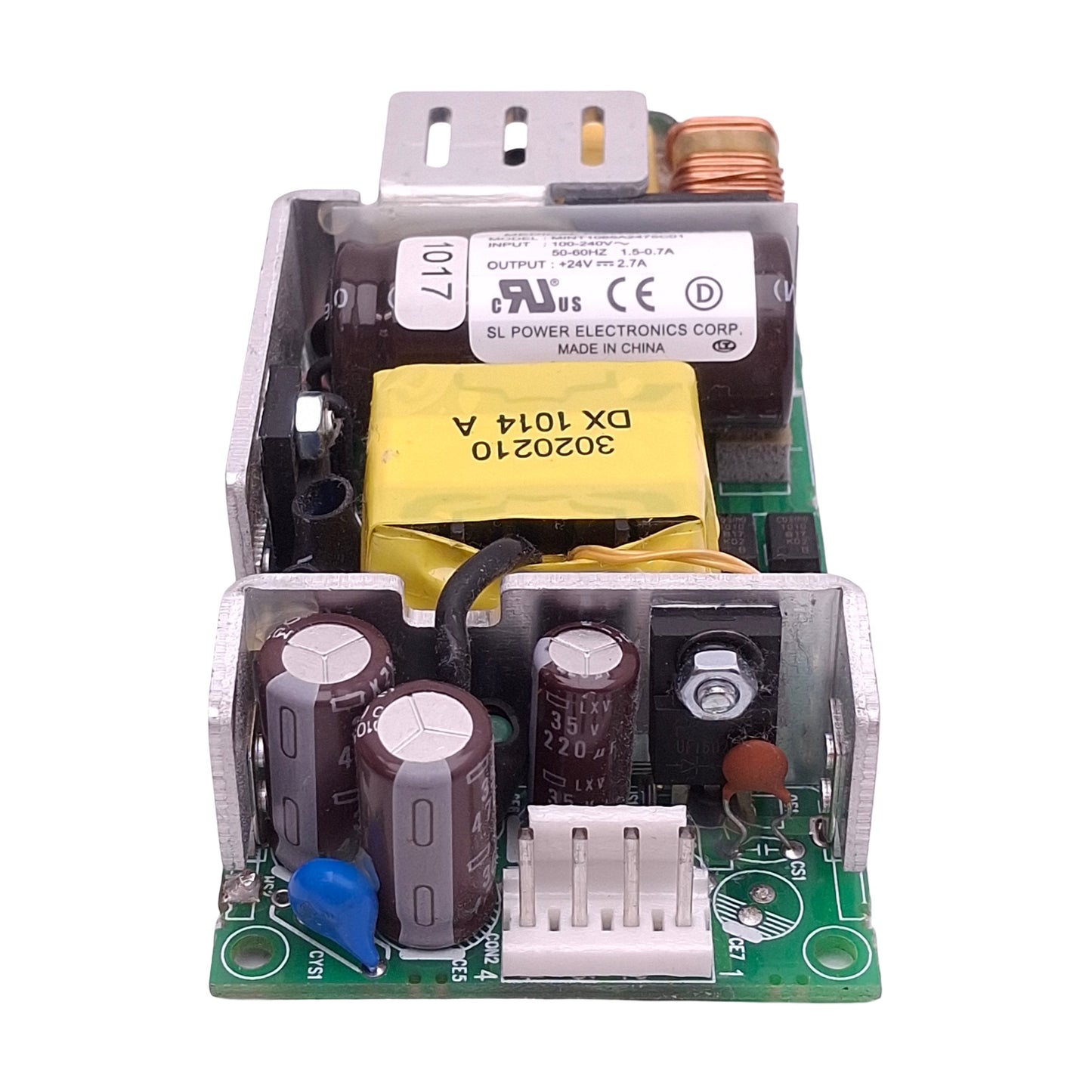 Used SL Power Electronics MINT1065A2475C01 Power Supply 100-240VAC In, 2.7A 24VDC Out