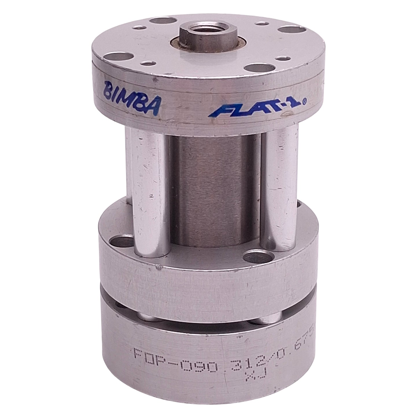 Used Bimba FOP-090.312/0.675-V MultiPosition Cylinder 1-1/16" Bore, .312/.675" Stroke