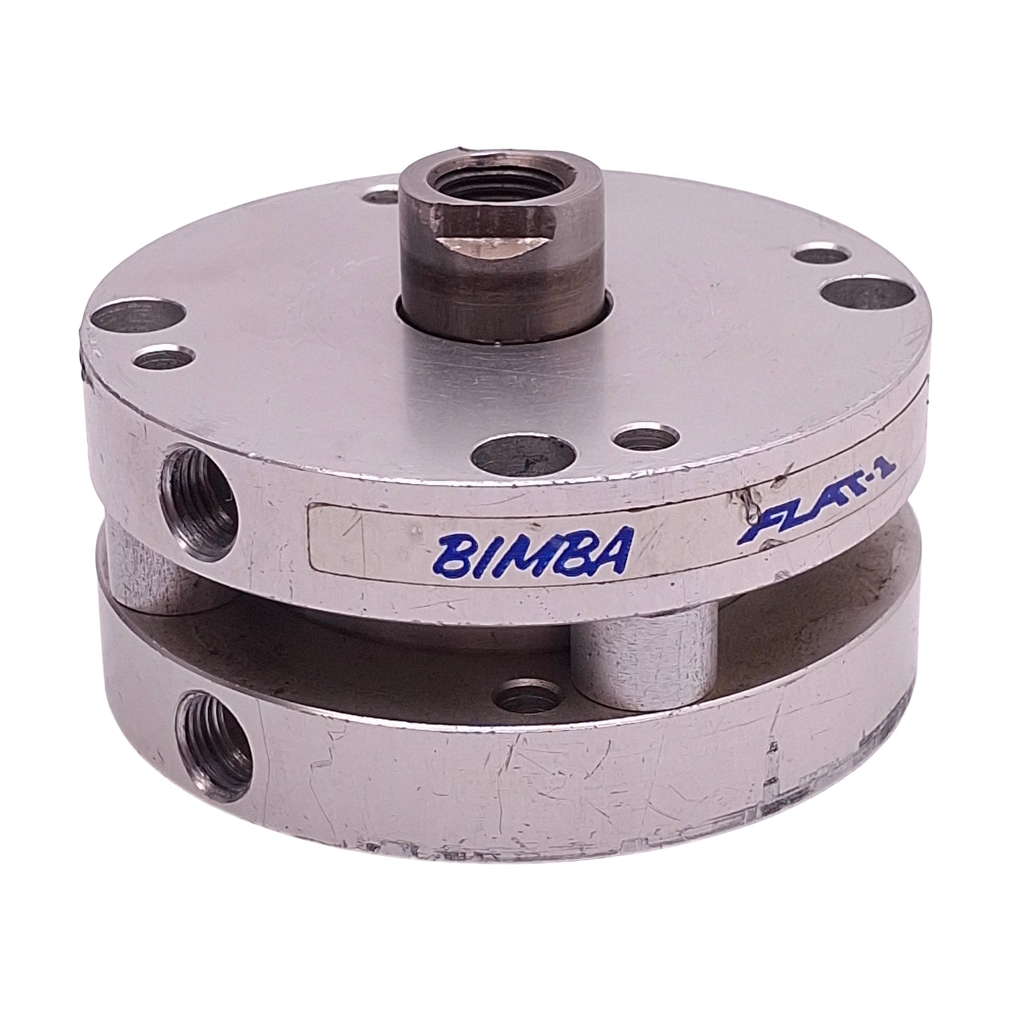 Used Bimba FOD-310.375 Flat-1 Cylinder, ø2in Bore, 0.375in Stroke, 1/8in NPT, 200psi