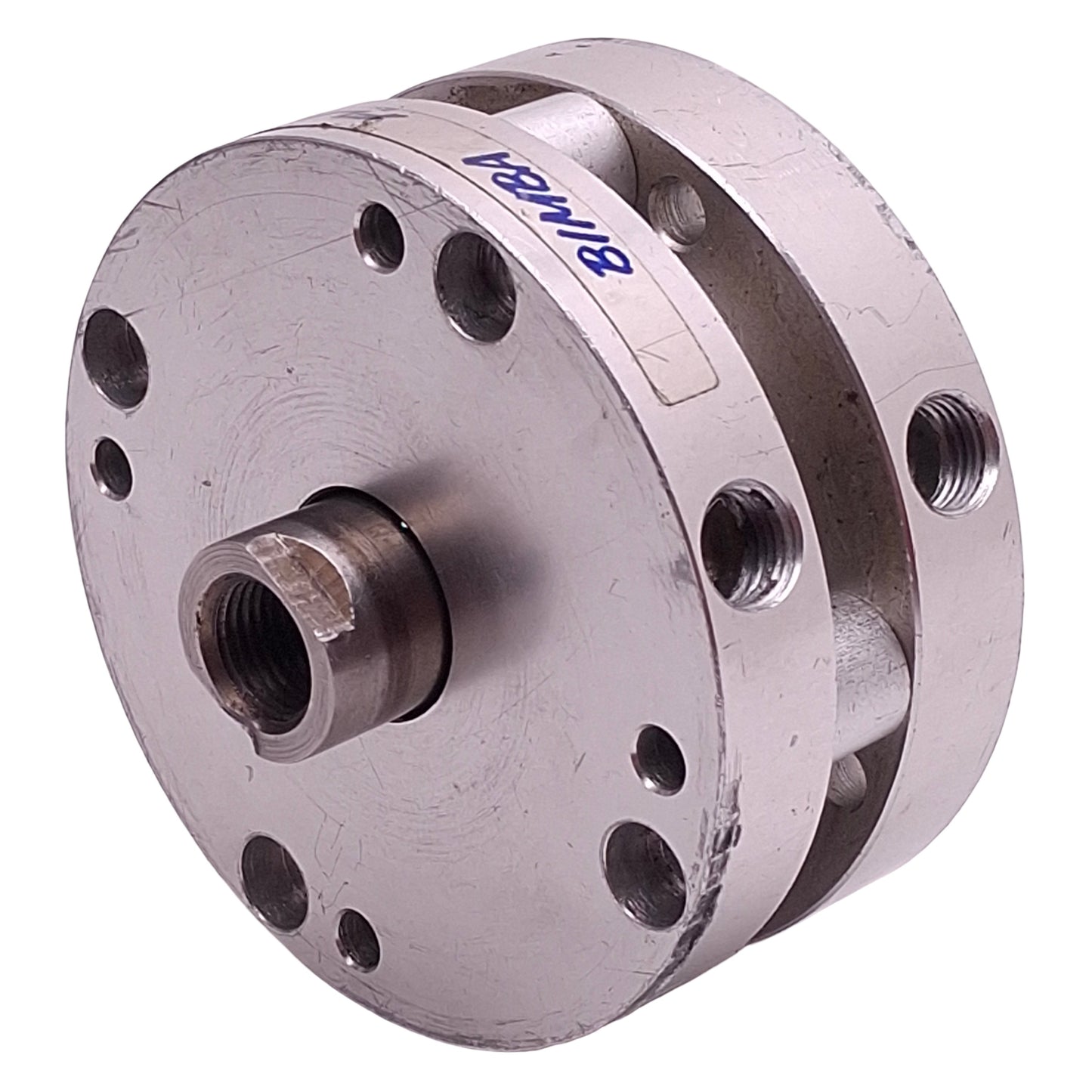 Used Bimba FOD-310.375 Flat-1 Cylinder, ø2in Bore, 0.375in Stroke, 1/8in NPT, 200psi