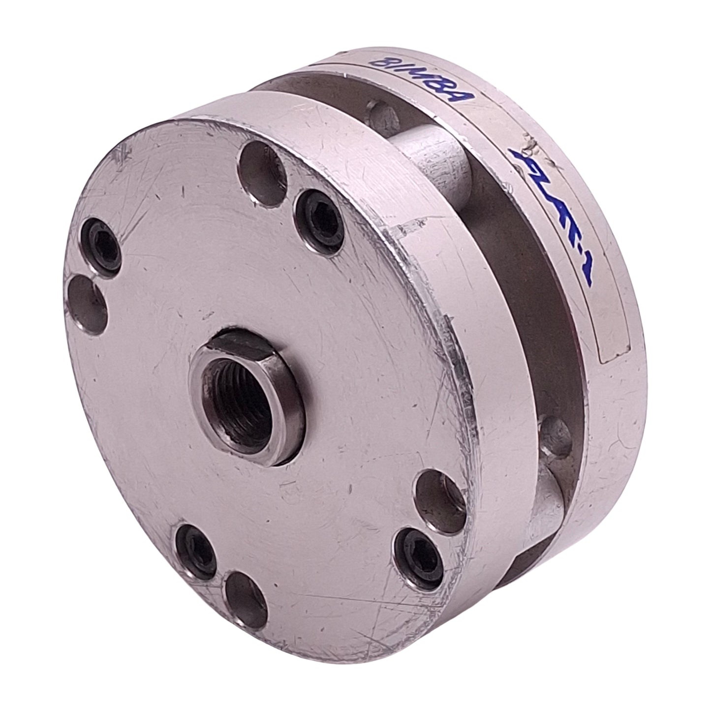 Used Bimba FOD-310.375 Flat-1 Cylinder, ø2in Bore, 0.375in Stroke, 1/8in NPT, 200psi