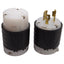Used Pass & Seymour L620P / L620C Turnlok Plug & Receptacle, 20A 250V, NEMA L6-20