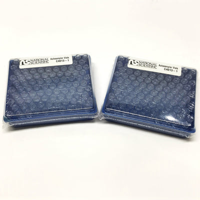 New Lot of 200 National C4013-1 HPLC Autosampler Screw Thread Glass Vials, Clear 2mL