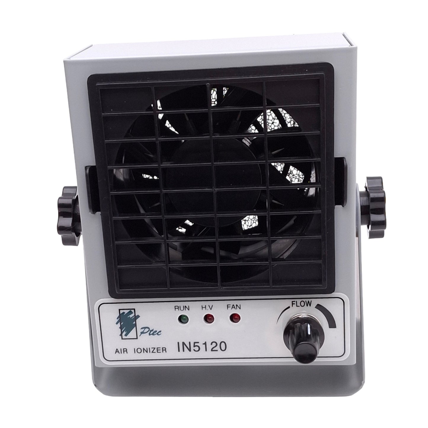 Used PTEC IN5120 Ionizing Air Blower, AC 68KHz Ion Out, ø3in, 49cfm, 24VDC 12W