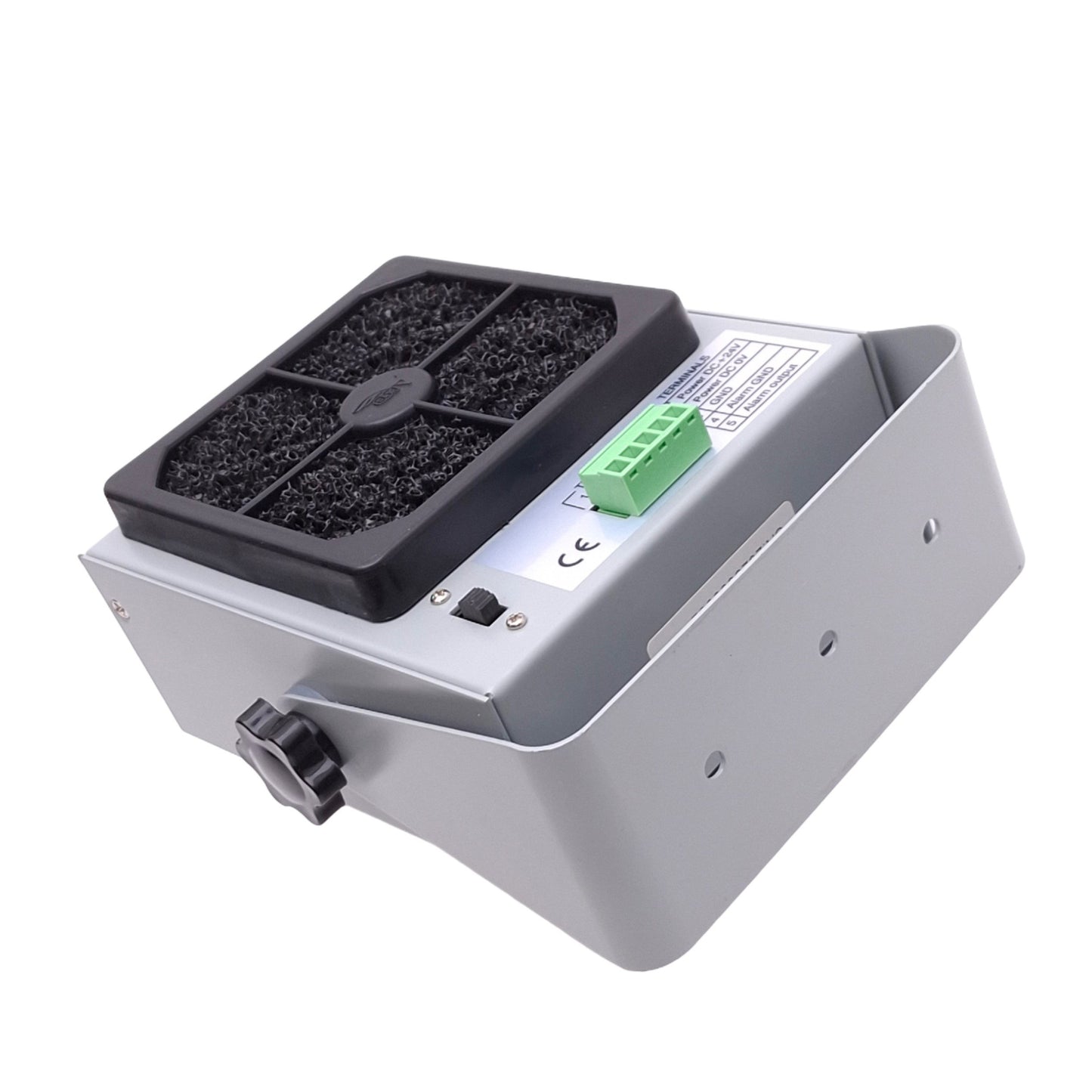 Used PTEC IN5120 Ionizing Air Blower, AC 68KHz Ion Out, ø3in, 49cfm, 24VDC 12W