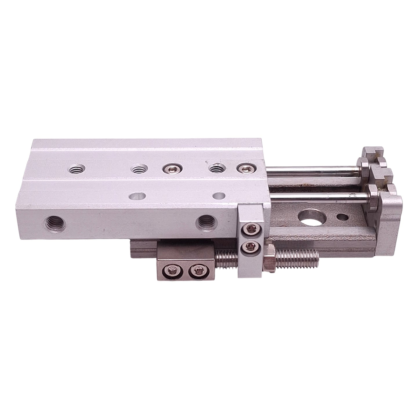 Used SMC MXQ6L-30C-X11 Pneumatic Slide Table, ø6mm Bore, 30mm Stroke, 0.15-0.7MPa, M5