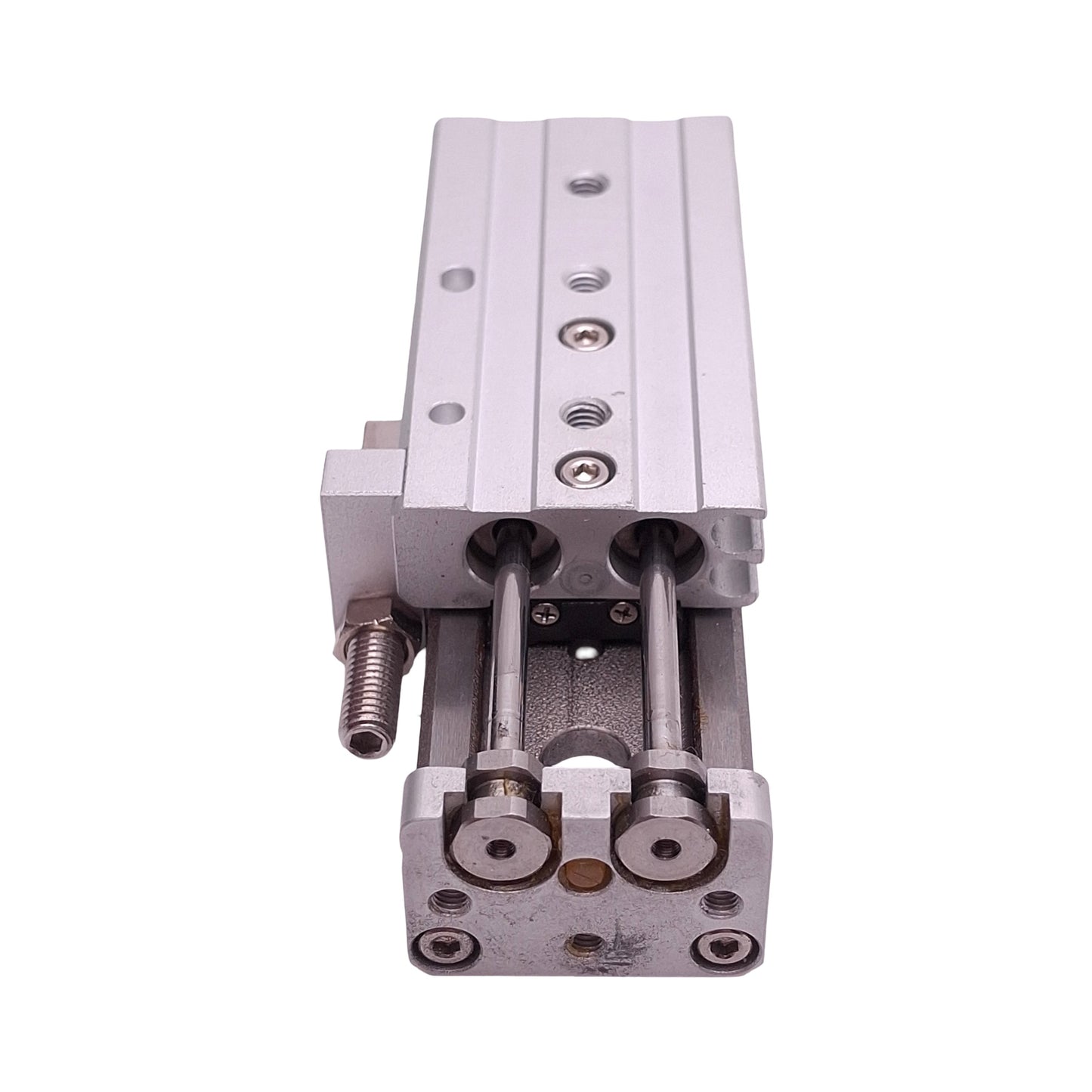 Used SMC MXQ6L-30C-X11 Pneumatic Slide Table, ø6mm Bore, 30mm Stroke, 0.15-0.7MPa, M5