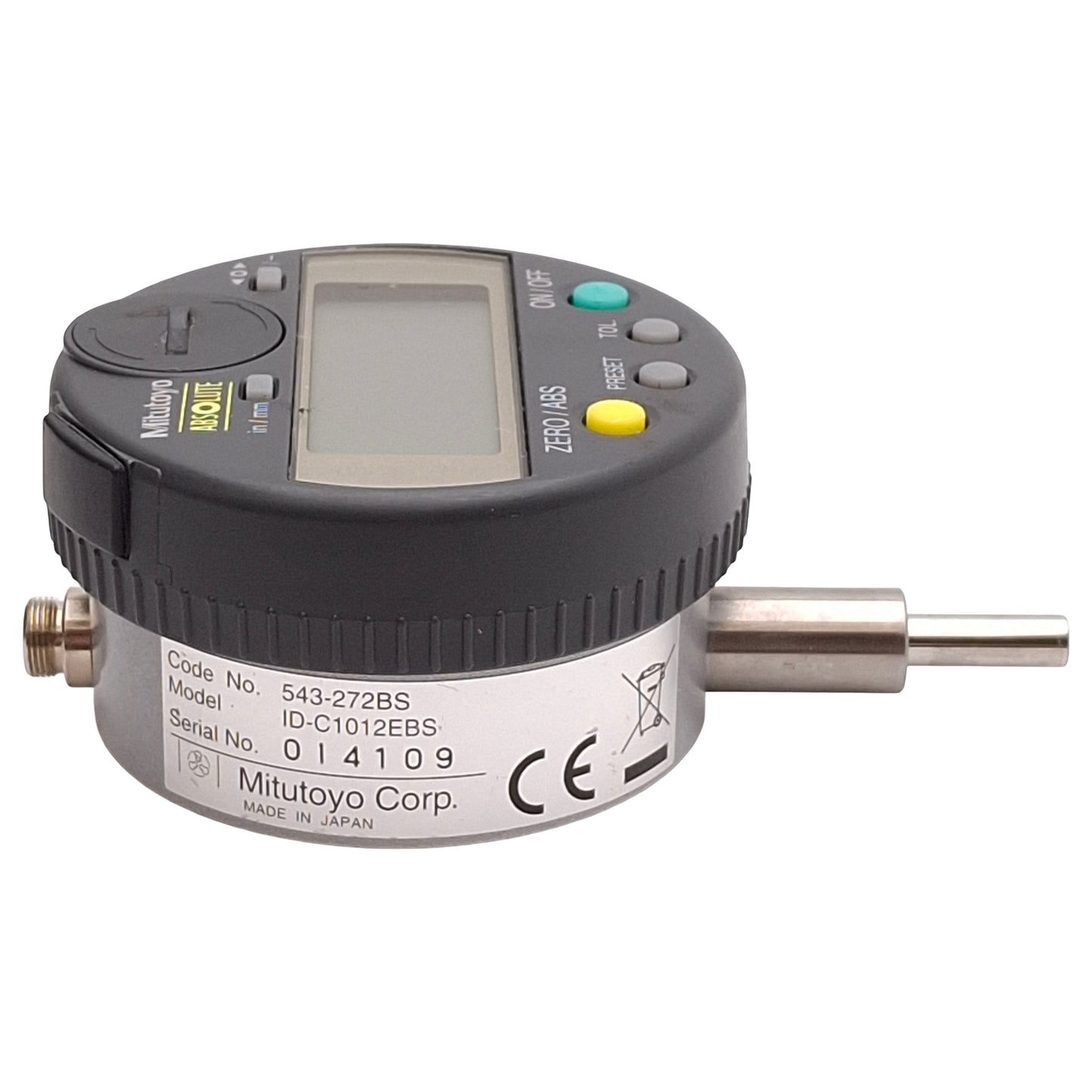 Used Mitutoyo 543-272BS Absolute IDC Digital Indicator 0.5" Range, 0.0005" Resolution