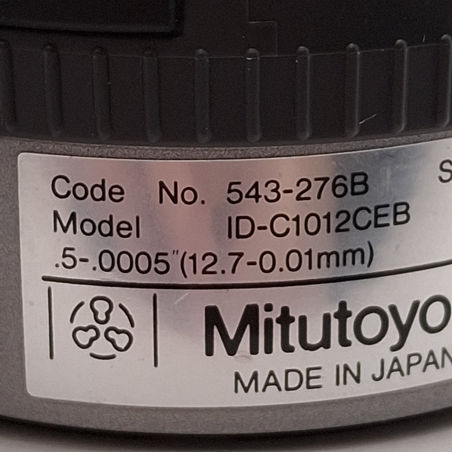 Used Mitutoyo 543-276B Absolute IDC Digital Indicator, 0.5" Range, *Battery Cover*
