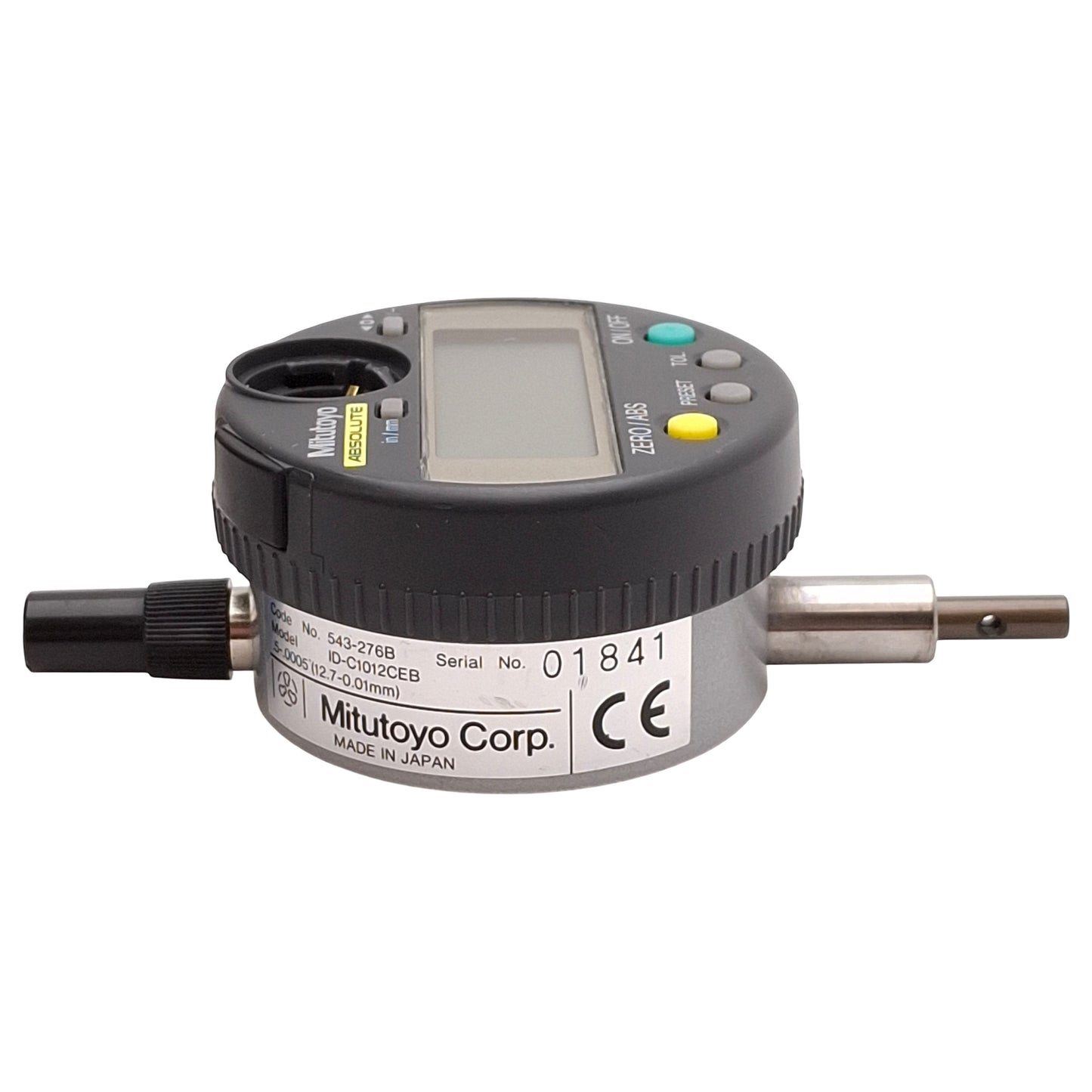Used Mitutoyo 543-276B Absolute IDC Digital Indicator, 0.5" Range, *Battery Cover*